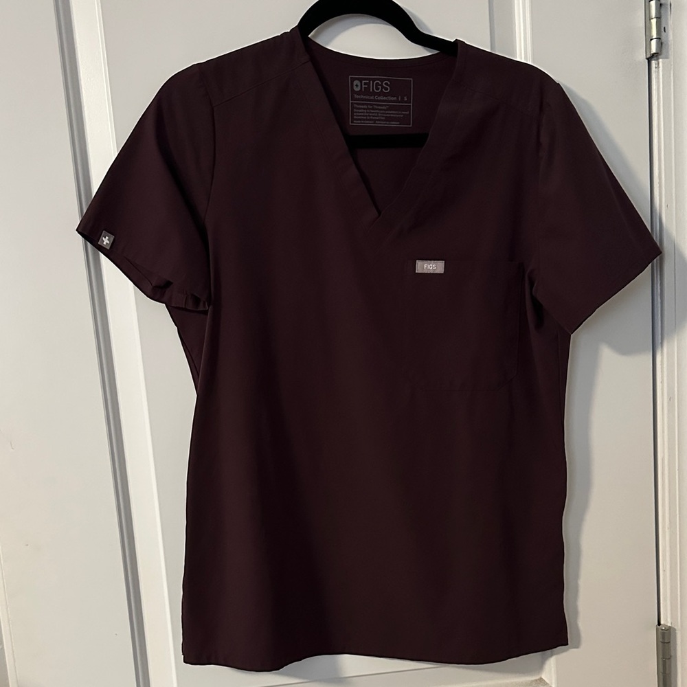 Figs Dark Fig Catarina™ FREEx™ - One-Pocket Scrub Top